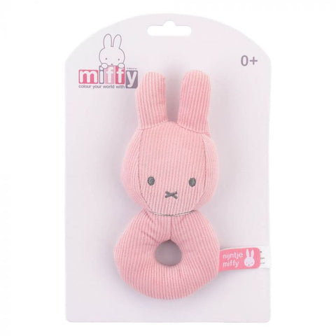 Miffy Pink Rib Rattle - Mu Shop