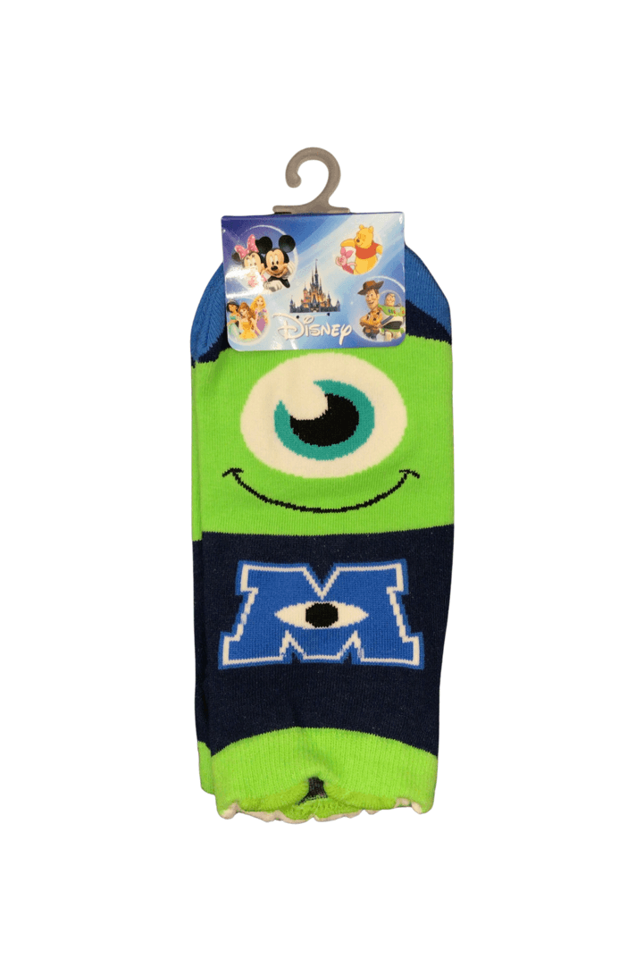 Mike Wazowski Kids Ankle Socks - Green/Navy Blue (M)6~8 - Mu Shop