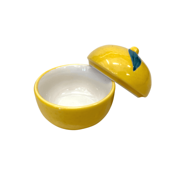 Mini Lemon Ceramic Cup with Lid - Mu Shop