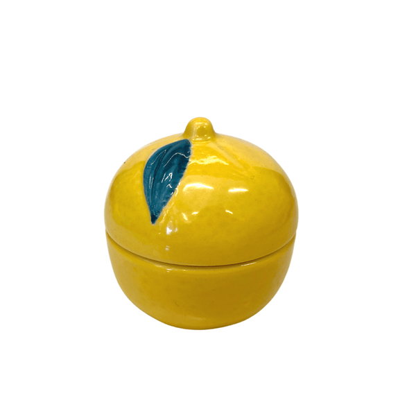 Mini Lemon Ceramic Cup with Lid - Mu Shop