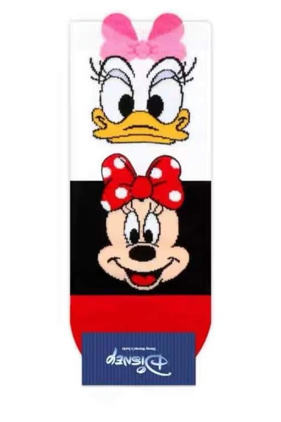 Minnie Mouse and Daisy Duck Kids Ankle Socks - Pink (L)9~10 - Mu Shop