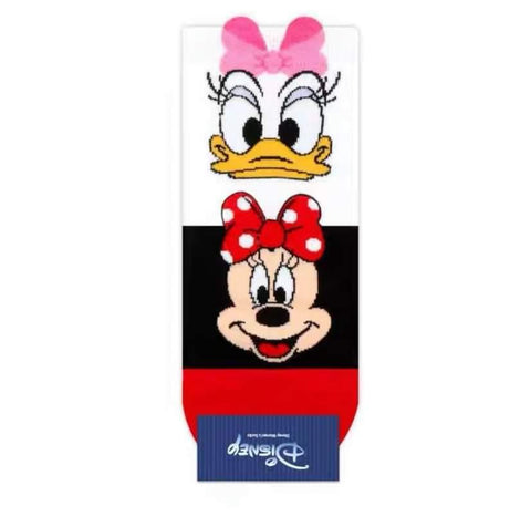 Minnie Mouse and Daisy Duck Kids Ankle Socks - Pink (L)9~10 - Mu Shop