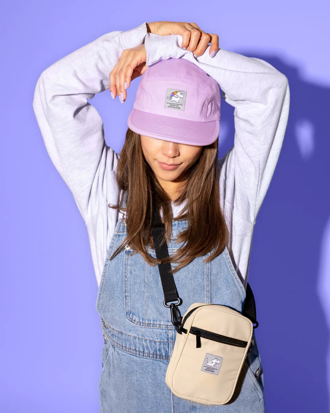 Moomin 5 Panel Adult Cap - Lilac - Mu Shop