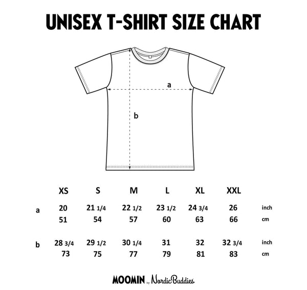Moomin Alphabets; Rohkeus T-shirt - Grey (XS) - Mu Shop