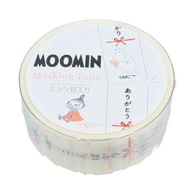 Moomin Clear Masking Tape - Red - Mu Shop