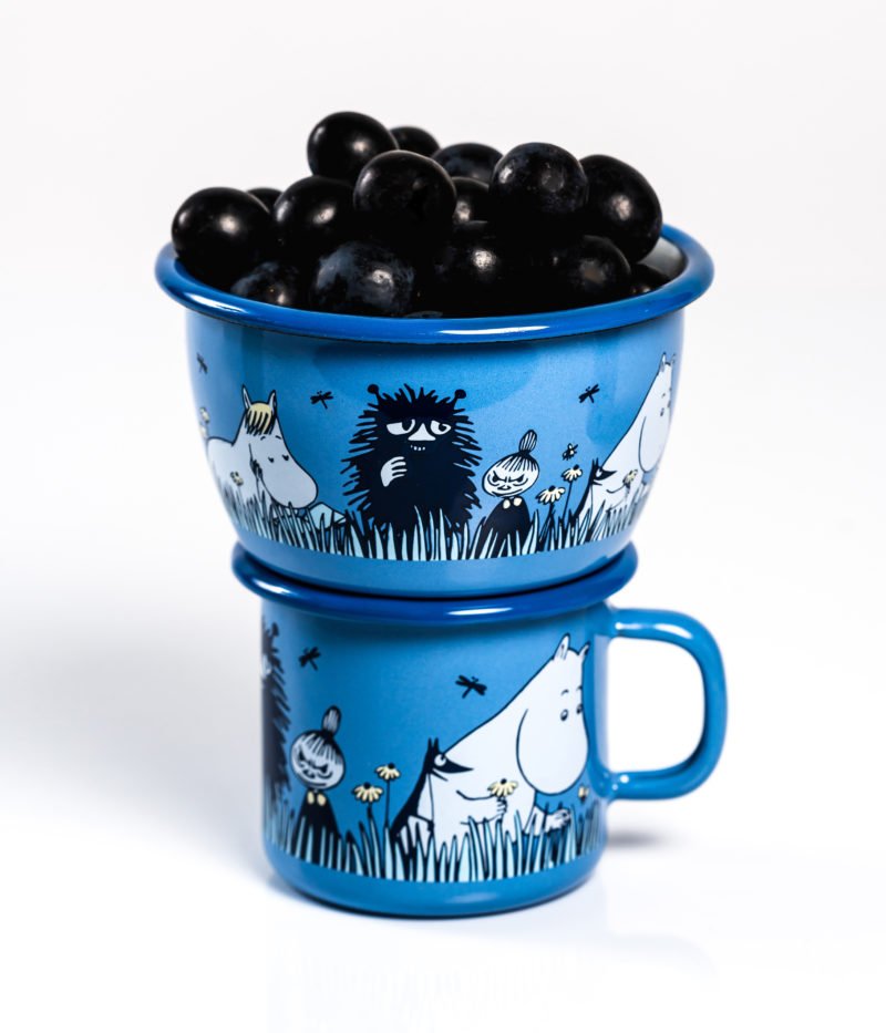 Moomin Enamel Bowl 3dl Friends - Mu Shop