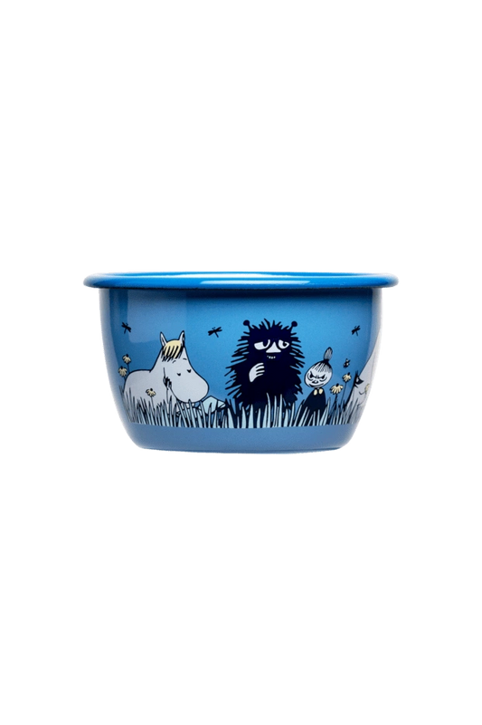 Moomin Enamel Bowl 3dl Friends - Mu Shop