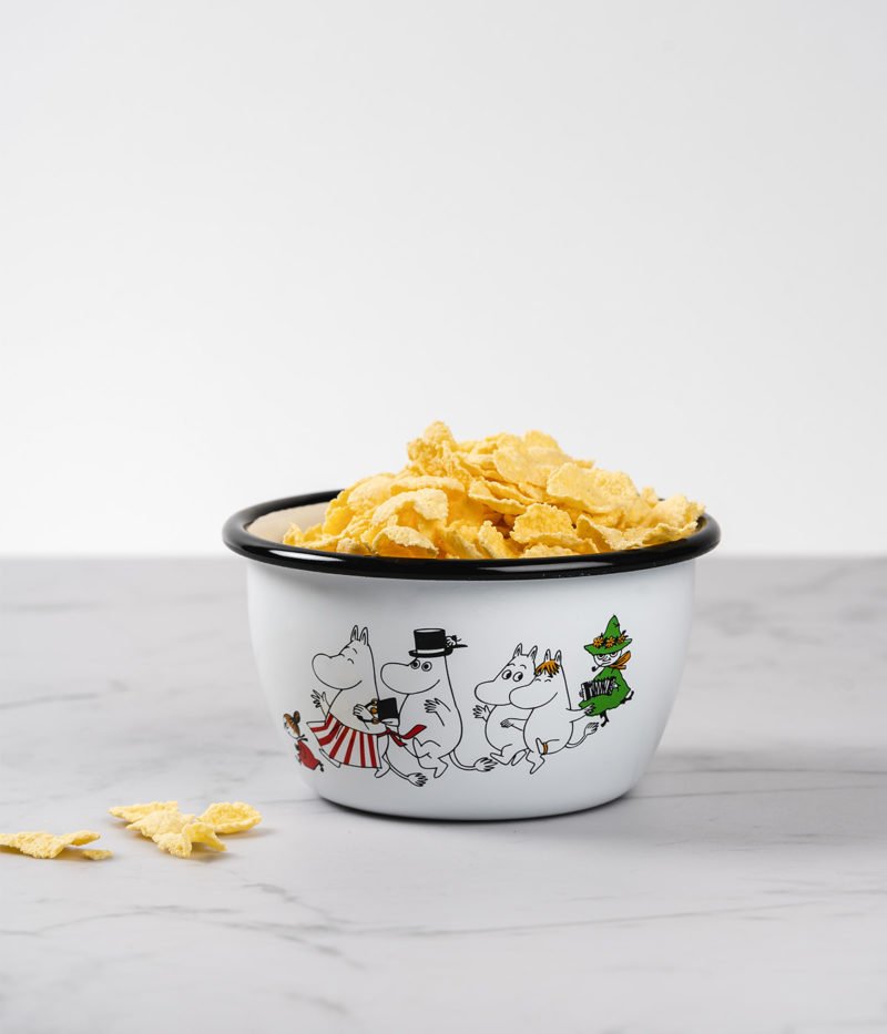 Moomin Enamel Bowl 6DL Moominvalley - Mu Shop