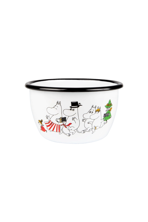 Moomin Enamel Bowl 6DL Moominvalley - Mu Shop