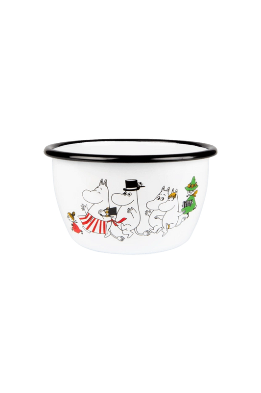 Moomin Enamel Bowl 6DL Moominvalley - Mu Shop