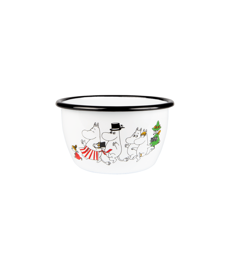 Moomin Enamel Bowl 6DL Moominvalley - Mu Shop