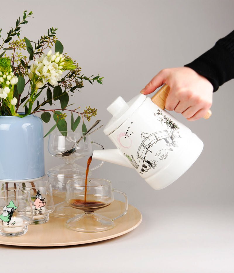 Moomin Enamel Coffee Pot 1,6L Missing You - Mu Shop