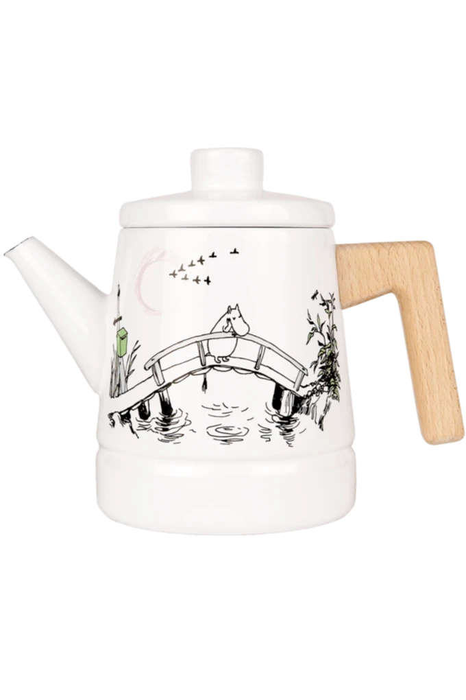 Moomin Enamel Coffee Pot 1,6L Missing You - Mu Shop