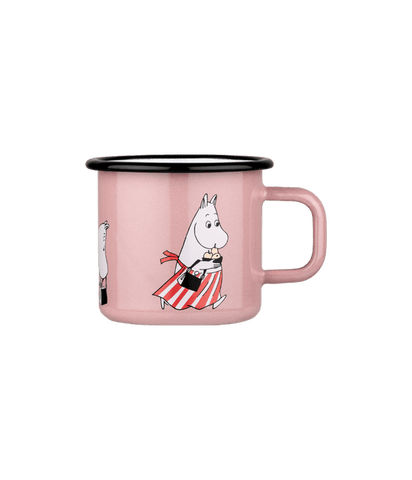Moomin Enamel Moominmamma, Mug 3,7dl pink - Mu Shop