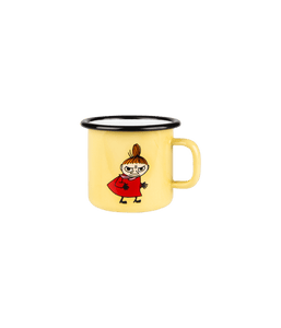 Moomin Enamel mug 2.5dl Little My Retro, yellow - Mu Shop