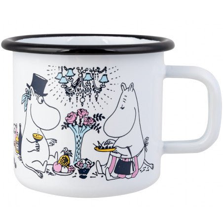 Moomin Enamel Mug Date Night 3,7dl - Mu Shop