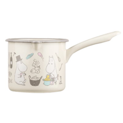 Moomin Enamel Saucepan 1,3L - Mu Shop