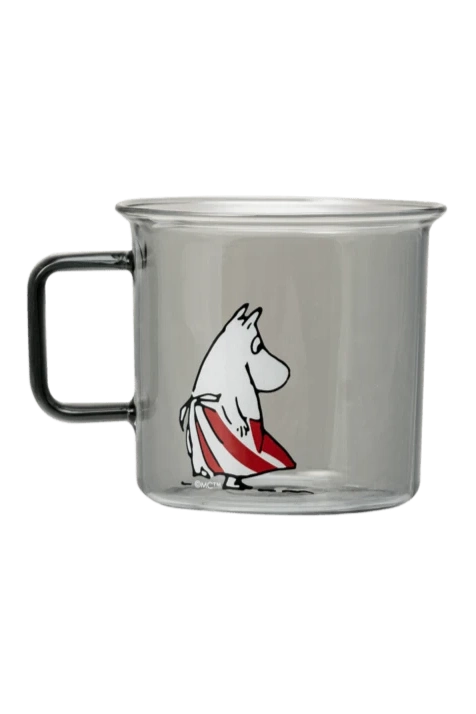 Moomin Glass Mug Moominmamma 3.5 DL Grey - Mu Shop