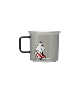 Moomin Glass Mug Moominmamma 3.5 DL Grey - Mu Shop