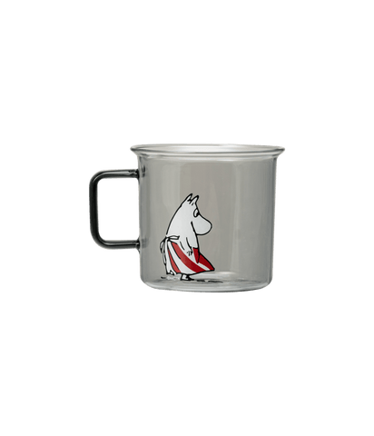 Moomin Glass Mug Moominmamma 3.5 DL Grey - Mu Shop