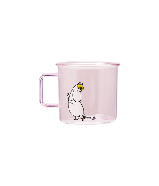 Moomin Glass Mug Snorkmaiden 3.5 DL Lightpink - Mu Shop