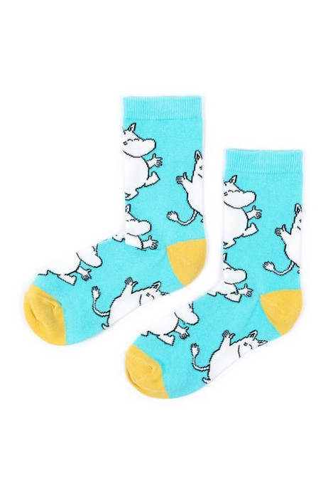 Moomin Happy Ladies Socks - Turquoise - Mu Shop