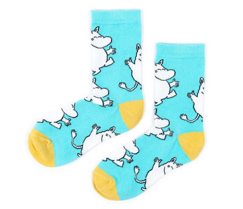Moomin Happy Ladies Socks - Turquoise - Mu Shop