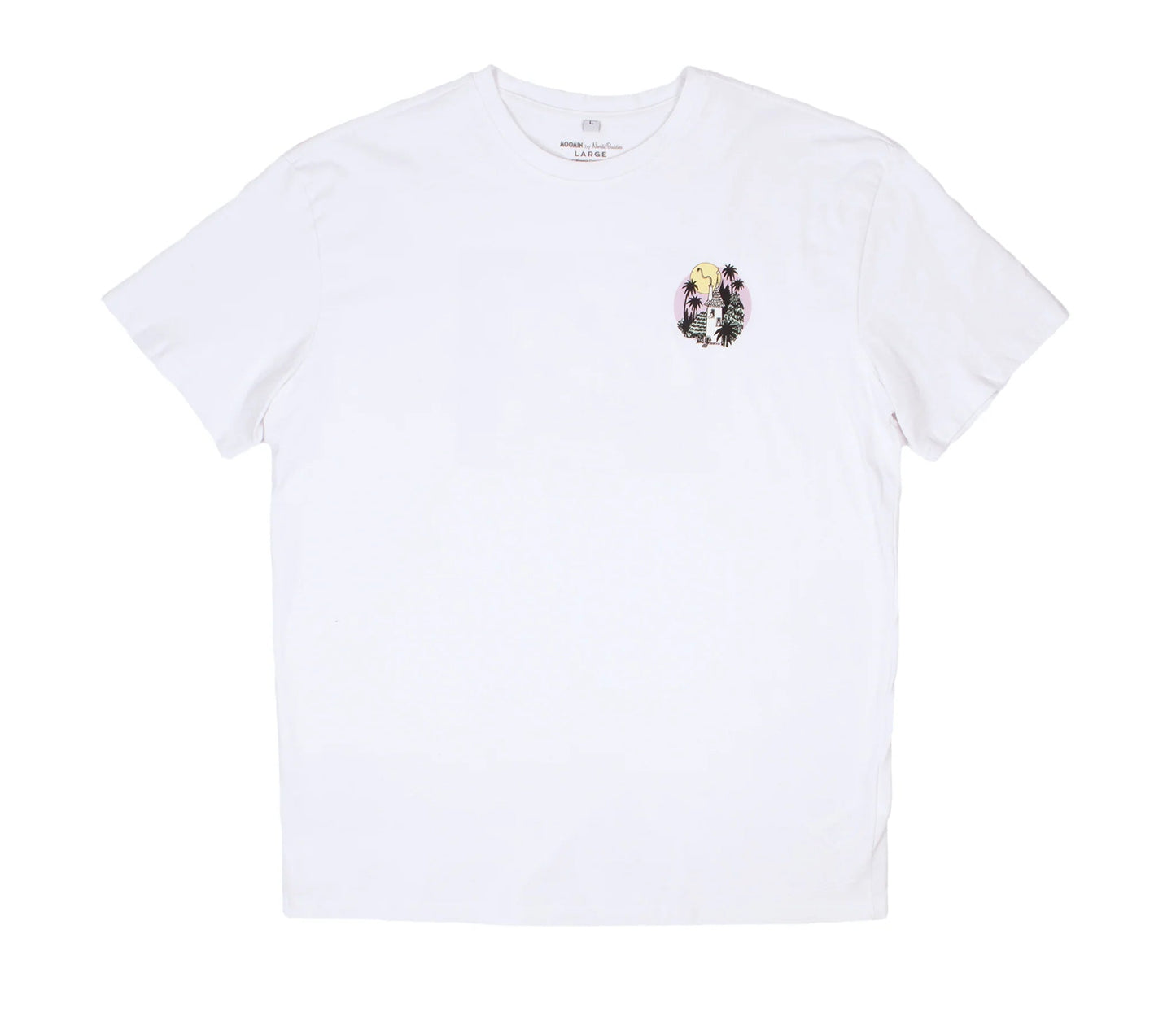 Moomin Jungle Adult T-Shirt - White - Mu Shop