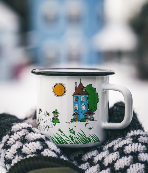 Moomin Moominvalley Enamel Mug 3,7dl colour - Mu Shop