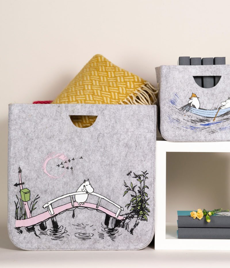 Moomin Storage Basket Missing You L - Mu Shop