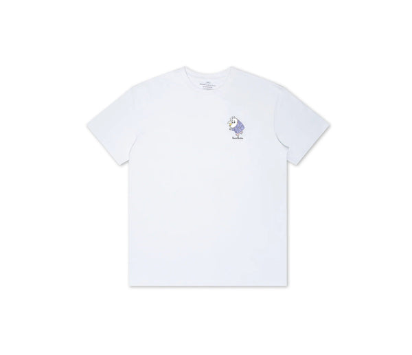 Moomin Under the Moon Adult T-Shirt - White - Mu Shop