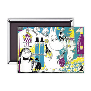 Moomintroll and Friends Blue Background Fridge Magnet - Mu Shop