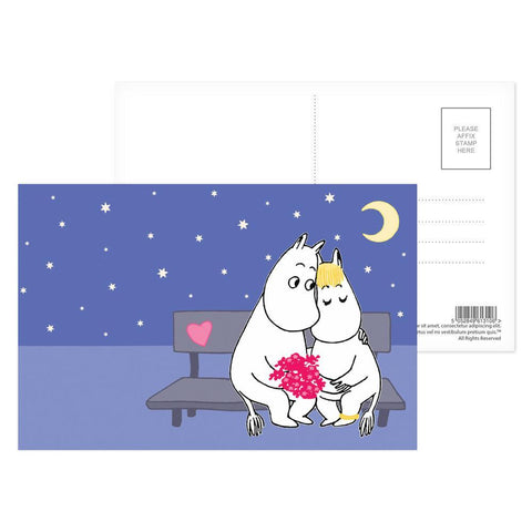 Moomintroll and Snorkmaiden Postcard - Mu Shop