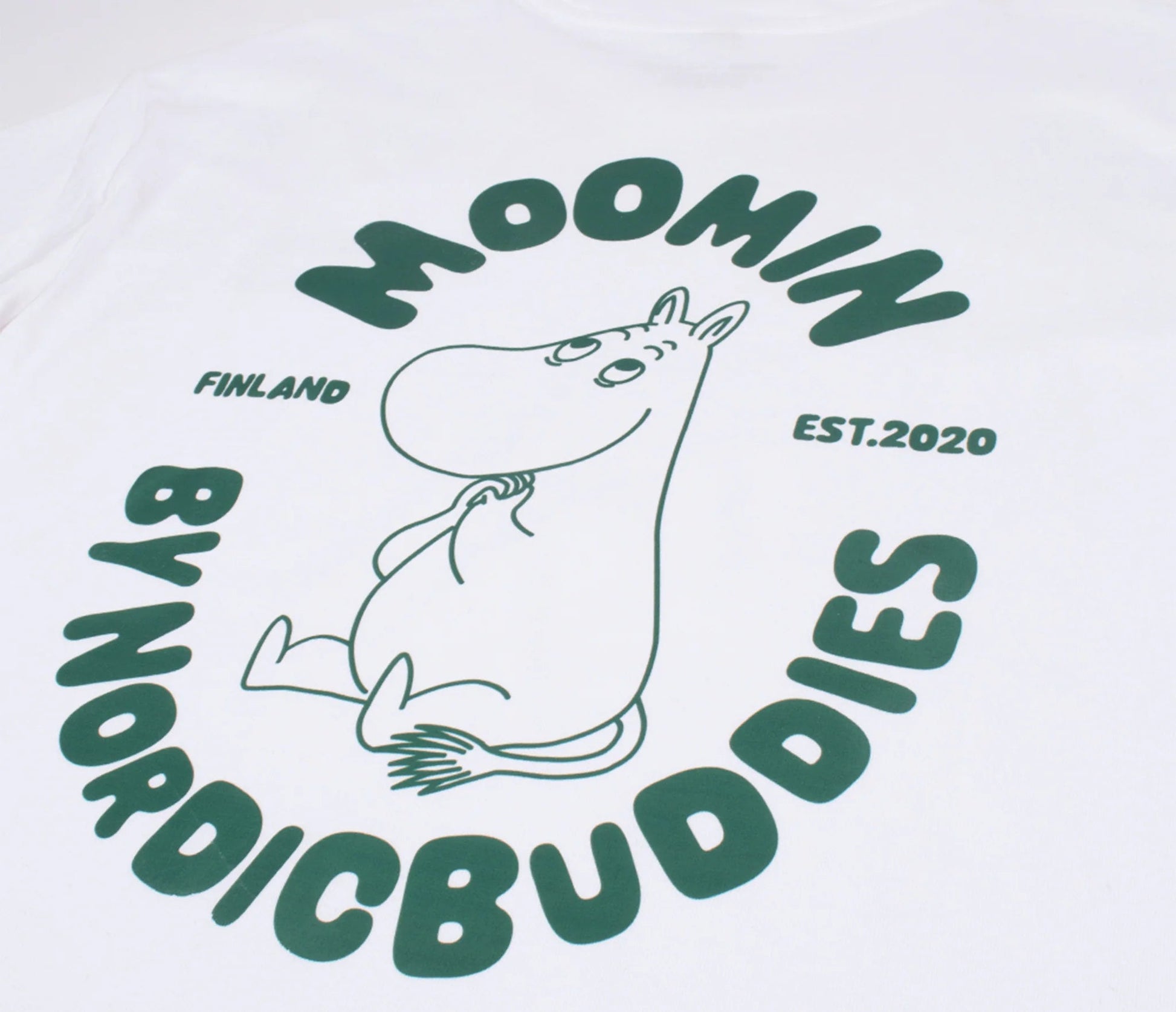 Moomintroll by Nordic Buddies Adult T-Shirt - White - Mu Shop