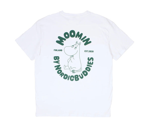Moomintroll by Nordic Buddies Adult T-Shirt - White - Mu Shop