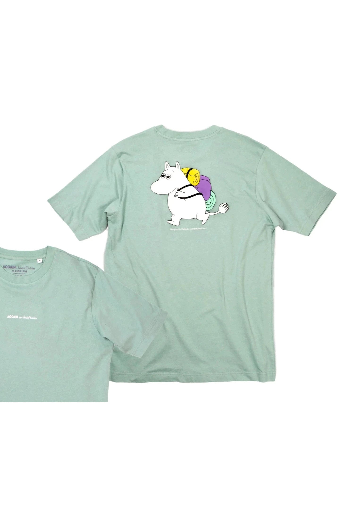 Moomintroll Organic Premium Adult T-shirt - Green - Mu Shop