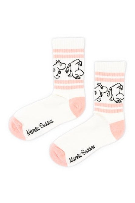 Moomintroll Retro Ladies Socks - White - Mu Shop