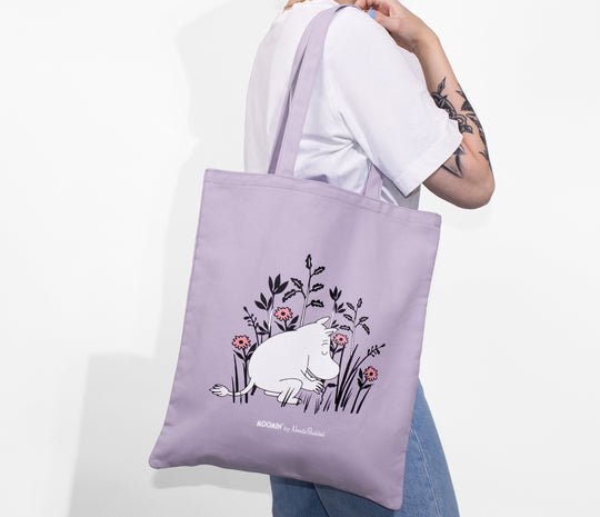 Moomintroll Tote Bag - Purple - Mu Shop
