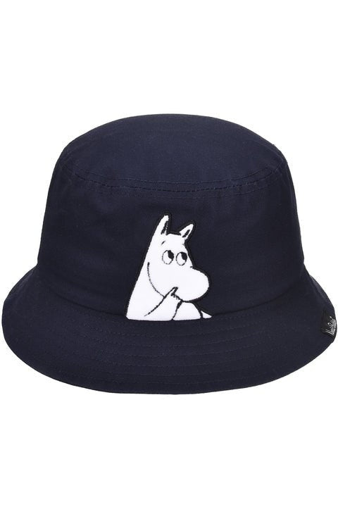 Moomintroll Wondering Kids Bucket Hat - Dark Navy - Mu Shop