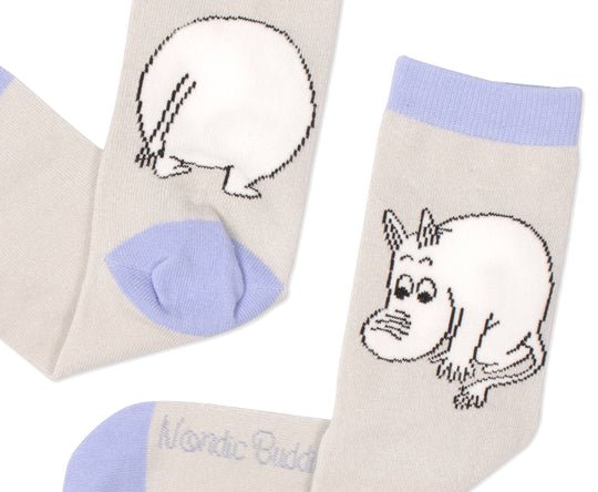 Moomintrolls Butt Ladies Socks - Grey - Mu Shop
