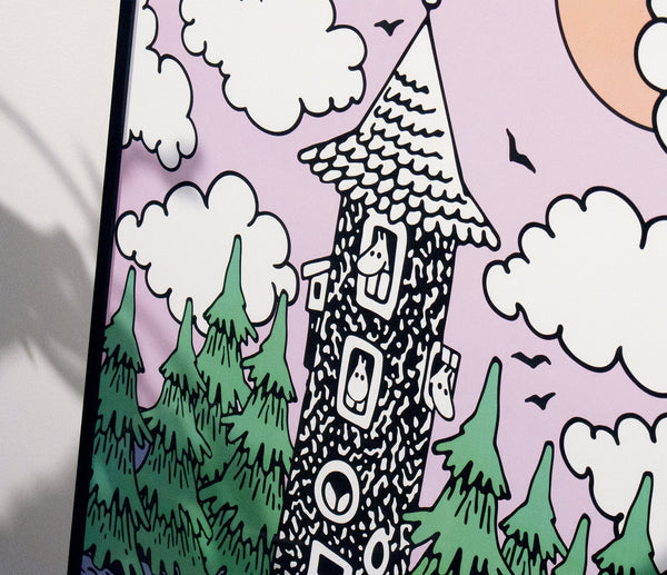 Moominvalley Poster 50x70cm - Multicolor - Mu Shop