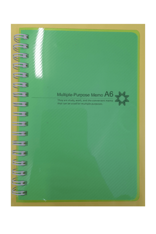 Multiple Purpose Memo A6 (105 x 150 mm) - Green - Mu Shop