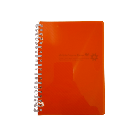 Multiple Purpose Memo B6 (125 x 175 mm) - Orange - Mu Shop