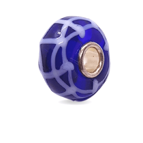 Navy Blue Net Pattern Unique Bead #1084 - Mu Shop