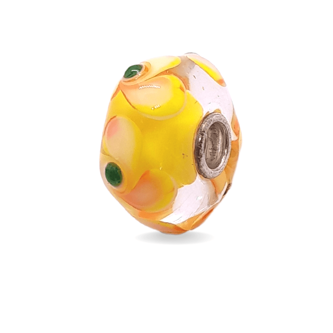 Orange and Yellow Flower Unique Bead #1071 - Mu Shop