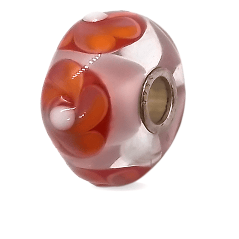 Orange Complex Pattern Unique Bead #1387 - Mu Shop