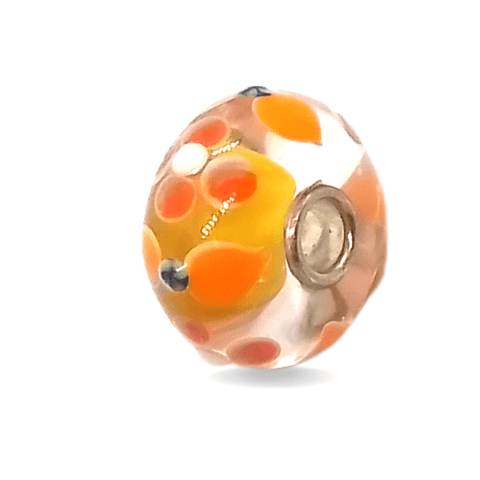 Orange Flowers Unique Bead #1203 - Mu Shop