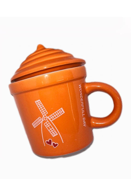 Orange ice cream mug - Mu Shop