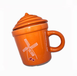 Orange ice cream mug - Mu Shop