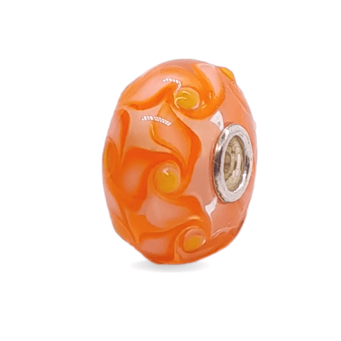 Orange Pattern Unique Bead #1359 - Mu Shop